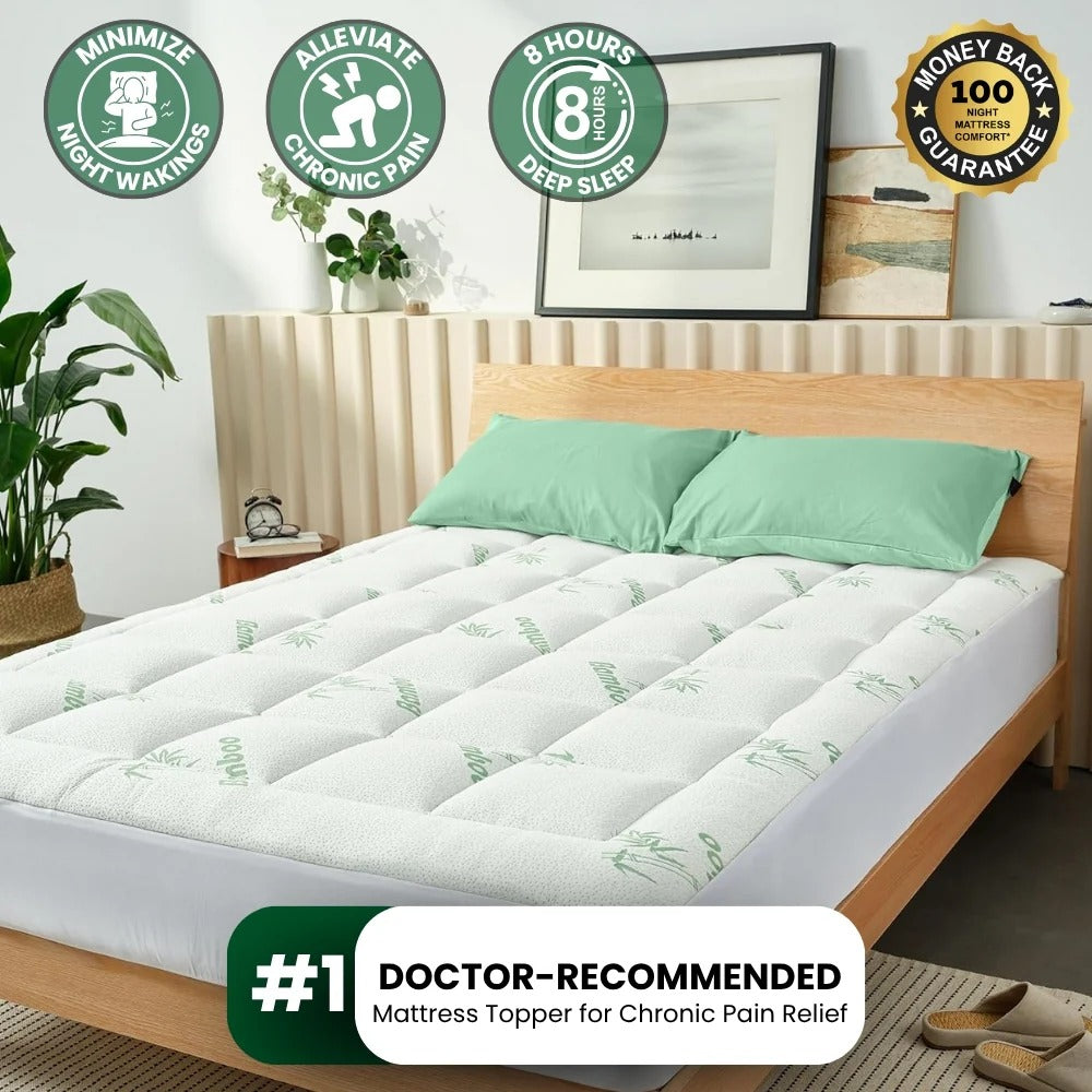 OrthoComfort Bamboo Mattress Topper