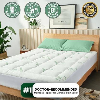 OrthoComfort Bamboo Mattress Topper