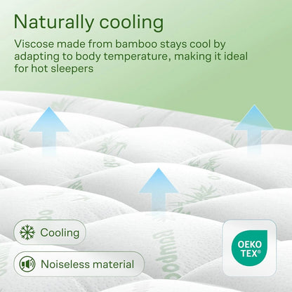 OrthoComfort Bamboo Mattress Topper